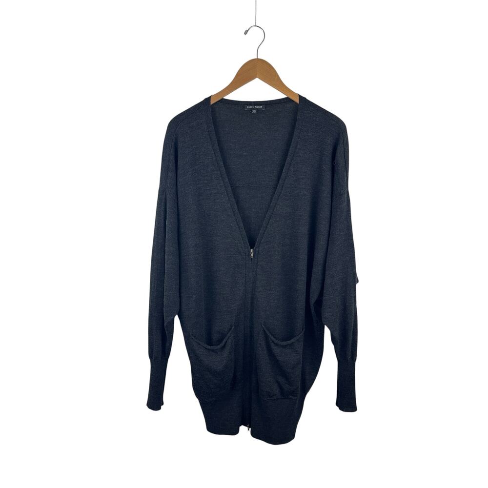 Eileen Fisher Lightweight Merino Wool Cardigan
